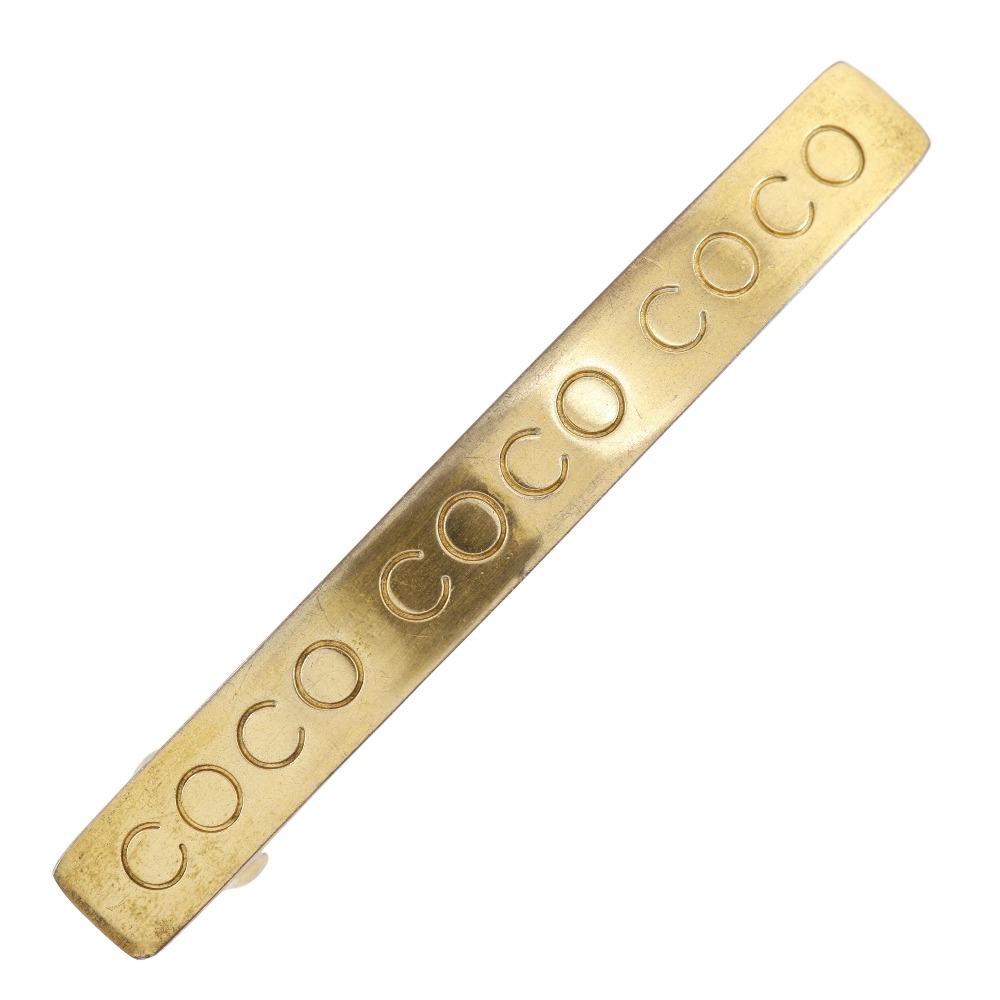 

CHANEL COCO logo Valletta Plated Gold Women Used