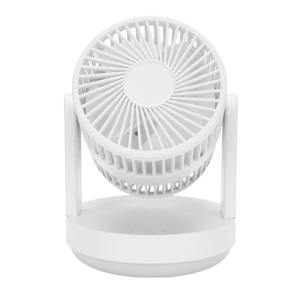 Desk Fan 3 Speeds   Rechargeable Desktop Oscillating   Circulator Fan with Night Light for Home Bedroom