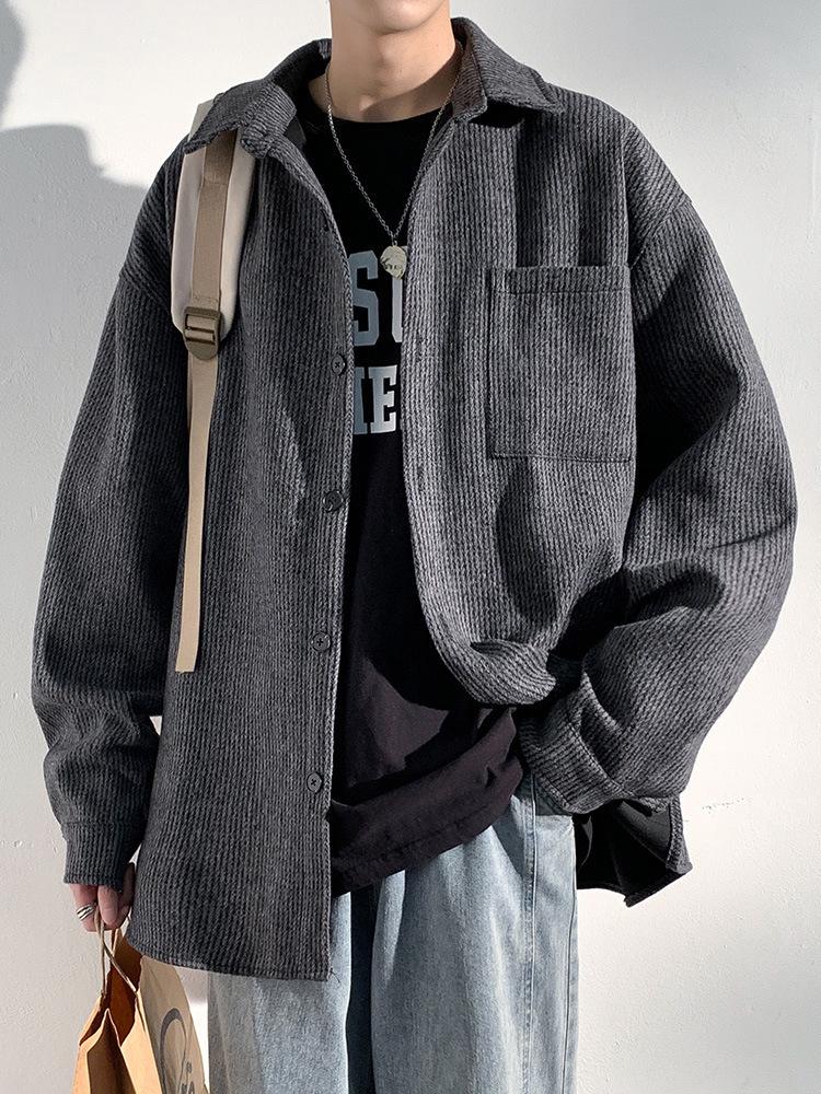 Men's Wool Coats - New Spring/Autumn Styles, Loose Fit, Retro, High-End Trendy Casual Lapel Jackets