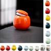 Sub-bottling Tea Storage Jar Mini Tea Box Portable Color Glaze Ceramic Jars  Cosmetic