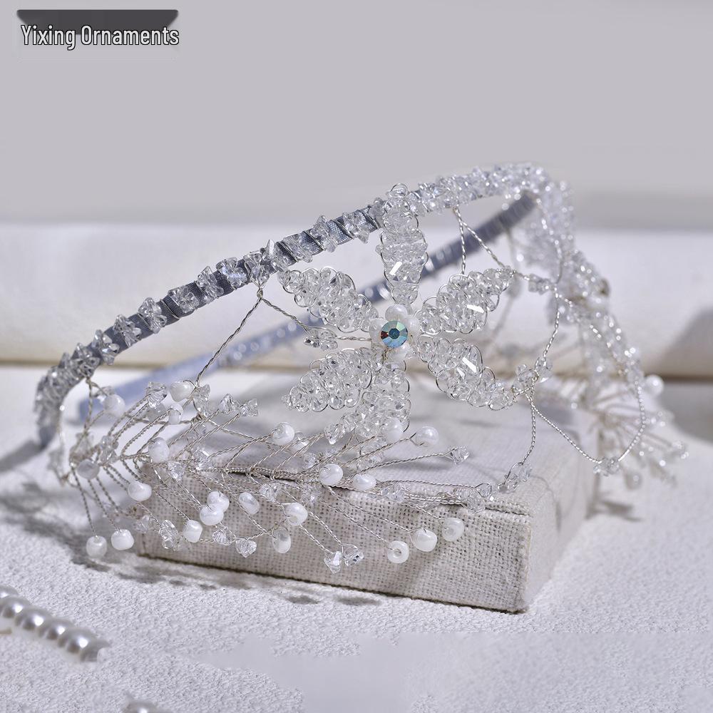 Exquisite Korean Style Crystal Flower Hair Accessories