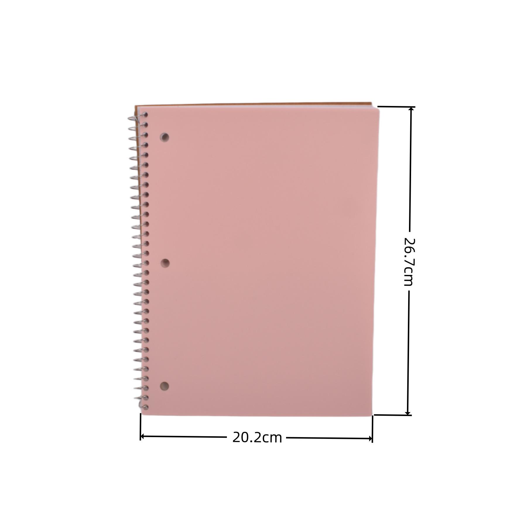 Morandi B5 Coil Notebook: Cross-Border Style, 3-Hole, Lie-Flat Design, No Ink Bleed, Perfect for Office & Study