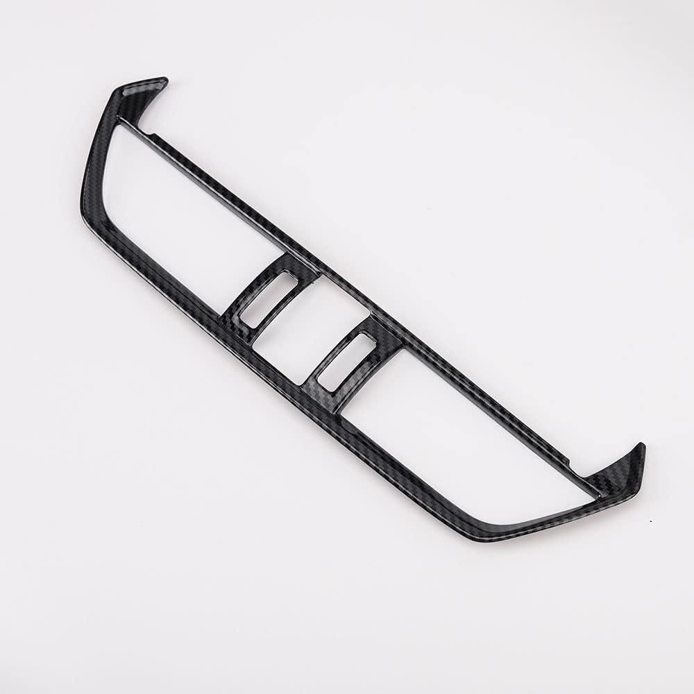 LEXLEY Carbon fiber Style Center Console Middle Air Vent Trim OEM Decoration Cover For Toyota 2019-2024 RAV4 Liminid/XLE preminm/adventure/TRD