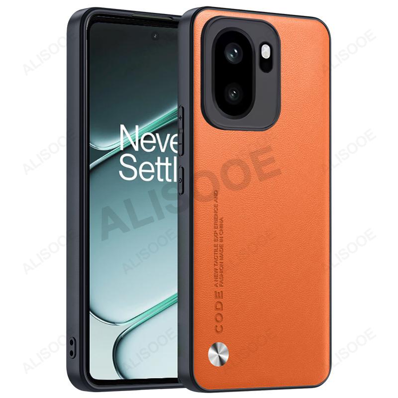 Dla Oneplus Ace 6 Ace6 Etui Pokrowiec Tekstura Włókna PU Skóra Twardy Plastik Pełna Ochrona Nakładka na Telefon Capa Funda