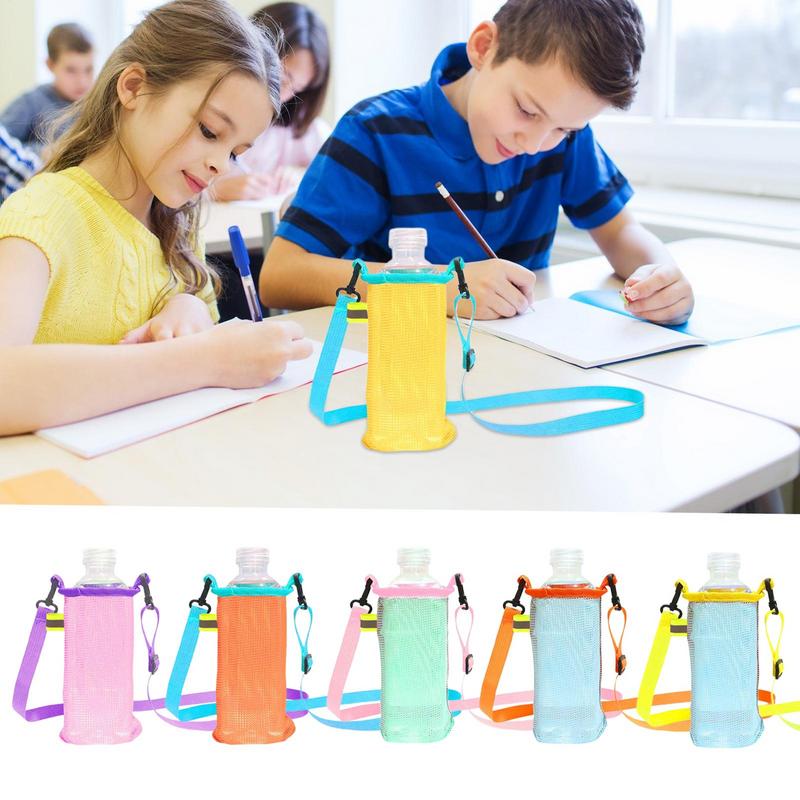 Water Bottle Bag Bottle Carrying Pouch Set Of 6 Drinking Container Pouch With Adjustable Strap For Cycling Picnic