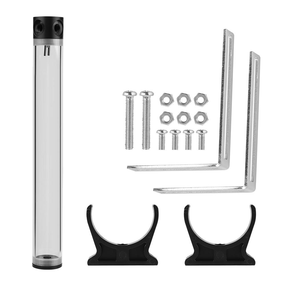 50mm Diameter G1 4 Thread DIY Extra Long Cylinder Water cooled Tank for Computer Cooling