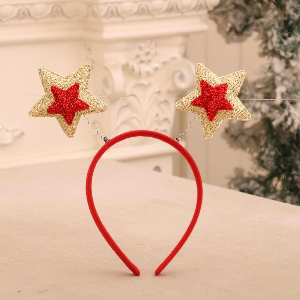 Individually Packaged Cartoon Christmas Headbands: Festive Decorations and Party Gifts with Antlers.