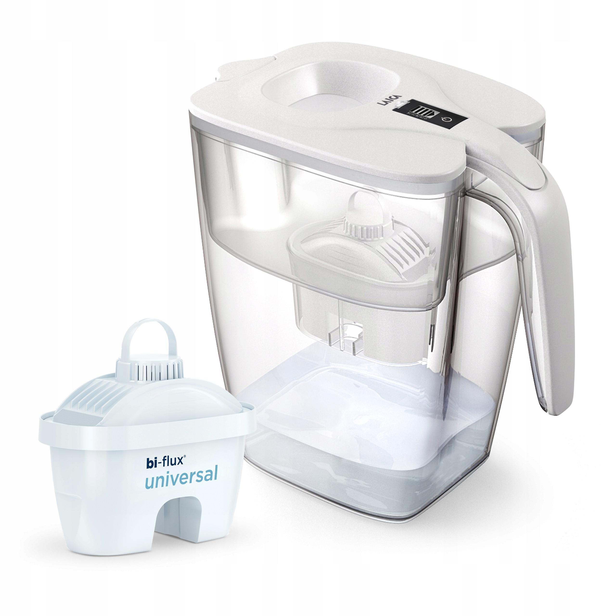 Laica Bianca Brocca Filtrante Milan J81 Xxl 3,7 L Con Timer Analogico - Immagine 2