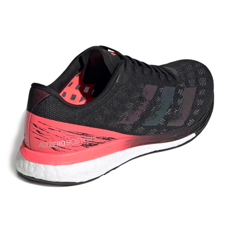 New Adidas Adizero Boston 9 Black Signal Pink Women's EG4656
