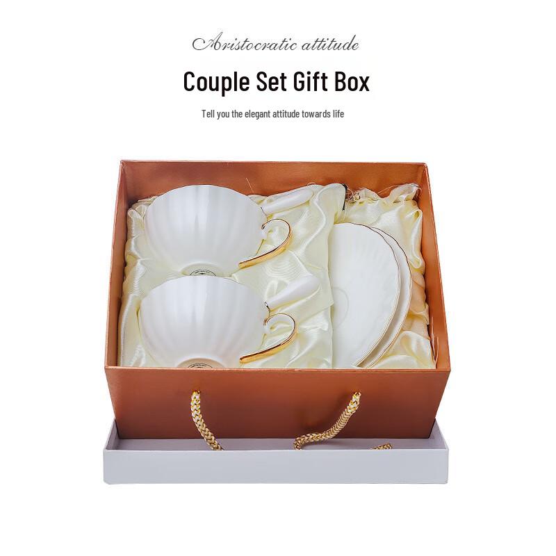 Jun Shiqi WA Orange Pumpkin Ceramic Coffee Cup & Saucer Gift Set