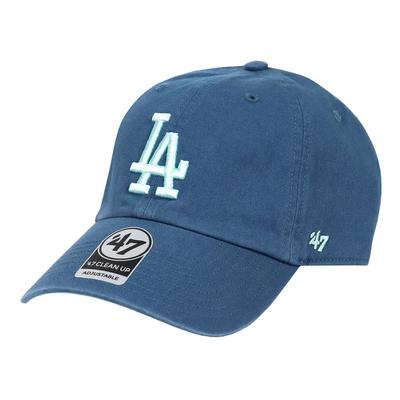 47 Sieben Dodgers Aufräumen und LA Low Los Angeles Timberland Einheitsgröße [Forty Brand] Kappe, Herren Damen, Logo, Kappe, MLB, Dodgers, Ballpark, Blau,