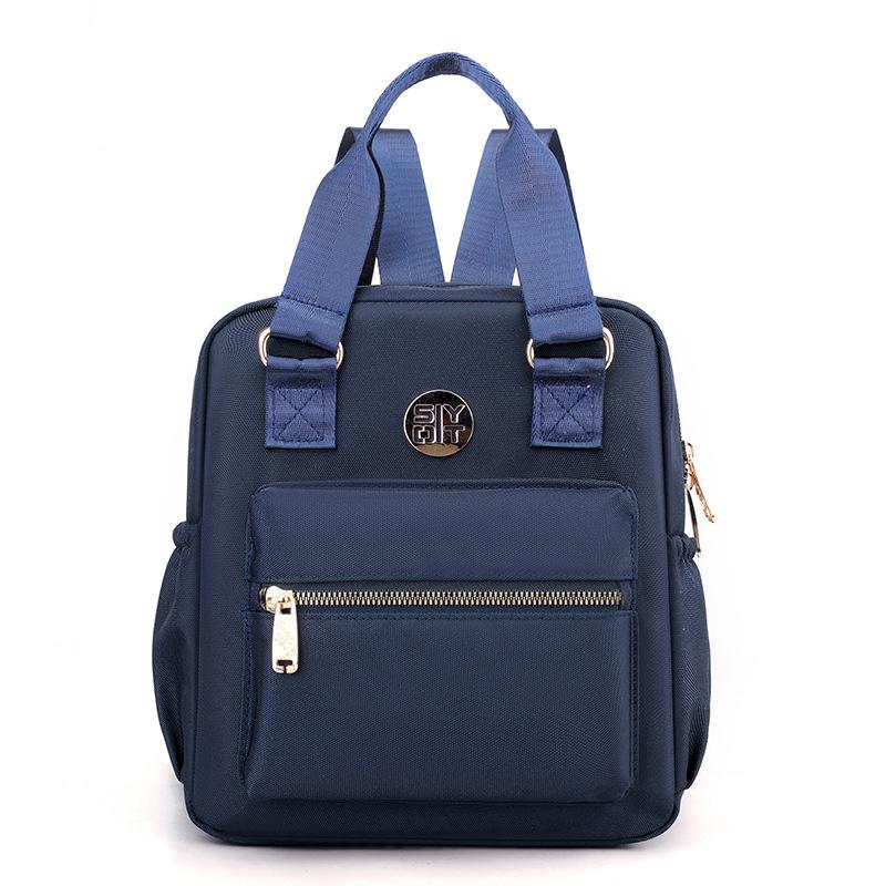 

Backpack women s leisure travel backpack fashion trend simple and versatile nylon cloth dual-purpose women s handbag