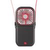 Foldable Neck Hanging Mini USB Fan: Portable Handheld and Desktop Stand Fan.