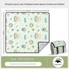 Picnic mat, moisture-proof mat, thickened, waterproof, portable, foldable outdoor spring outing tent camping mat