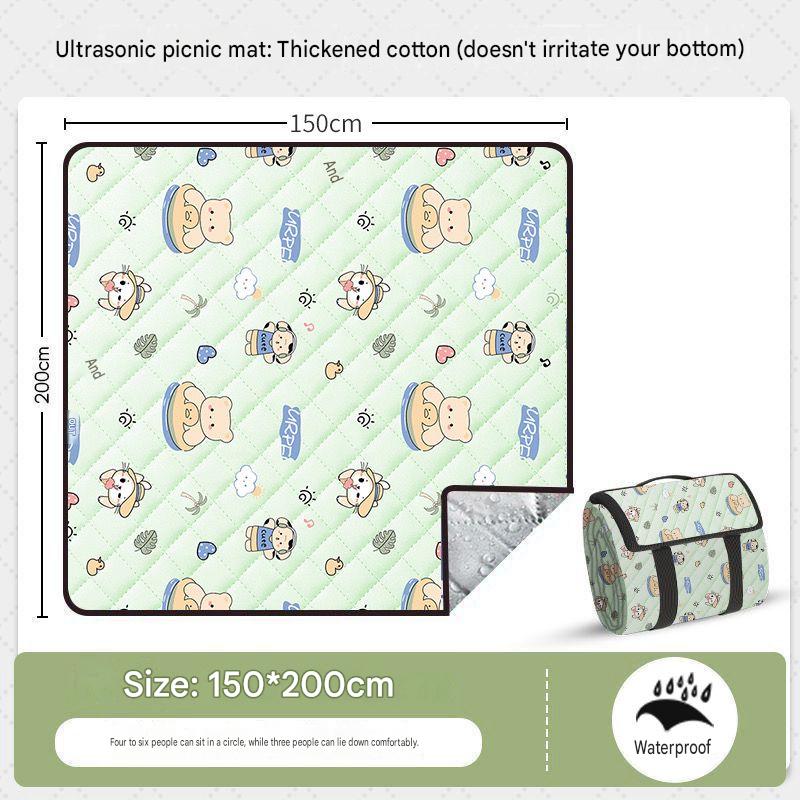 Picnic mat, moisture-proof mat, thickened, waterproof, portable, foldable outdoor spring outing tent camping mat