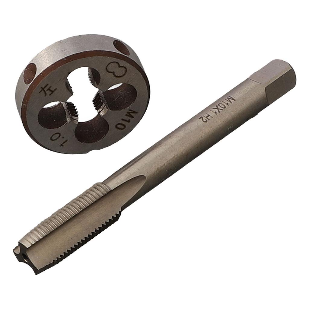Taps Tap Die Left Hand Metric Thread 1 * M10 X 1.0mm Die 1 * M10 X 1.0mm Tap 1.0mm Die Durability HSS M10 X 1mm