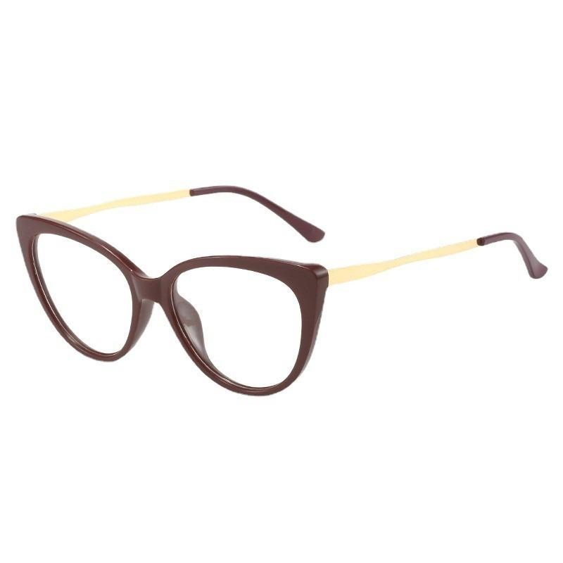 Fashion Anti Blue Light Cat Eye Glasses for Women Retro Frame Reading Computer Clear Lens Simple Female Eyeglasses