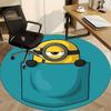 1pc Pocket Minion Office Round Area Rug, Under Office Chairs Bedroom Living Room Home Decor  a1022272