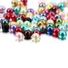 50-100Pcs 4/6/8mm Round Glass Bead Imitation Pearl Beads for DIY Earrings Necklace Jewelry Making Findings Accessories
