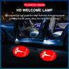 2x Wireless LED Car Door Logo Lights Ghost Shadow Projector Welcome Step Lamp For Tesla Model 3 Model X S Model Y Decals TM3 TMX TMS