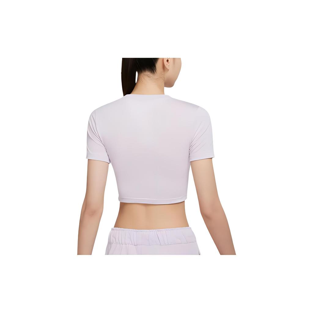 New Nike Sportswear Essentials Series Crop Tops Women's Purple DD1329-530