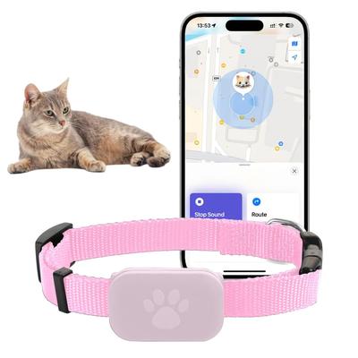 Collier GPS de Suivi pour Chat pour la Sécurité de l'Animal de Compagnie Chaton Batterie Longue Durée Chat Animal Localisateur Mondial pour Chiot Moyen Grand