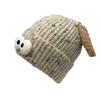 Cute Funny Big eyed Cartoon Hat for Women In Autumn and Winter New Warmth and Thick Knitted Pullover Hat Versatile Wool Hat