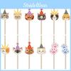 Cat Childrens Cartoon Party Supplies 24pcs Paper Straws For Event Festival Decor