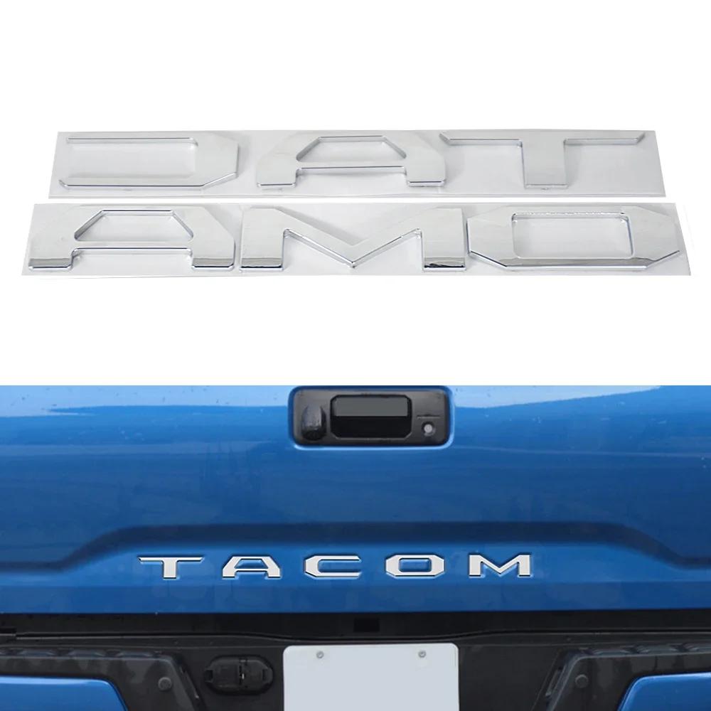 For Tacoma 2016 2017 2018-2021 3D Raised Tailgate Insert Letters Emblem Car Rear Trunk Letter Word Nameplate For Tacoma Stickers