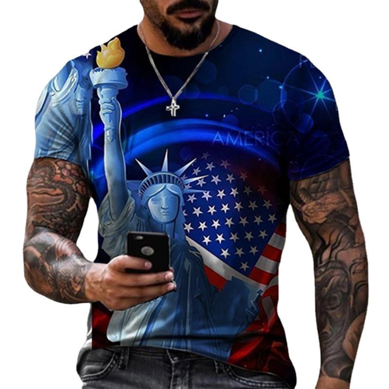 

Летняя мужская футболка с 3D цветочным принтом, свободные топы с круглым вырезом и короткими рукавами для мужчин