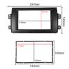 Car DVD Player Panel Frame 2Din Stereo Trim Cover Auto Radio Audio Fascias Fit Automotive Accessories For Suzuki SX4 Fiat Sedici
