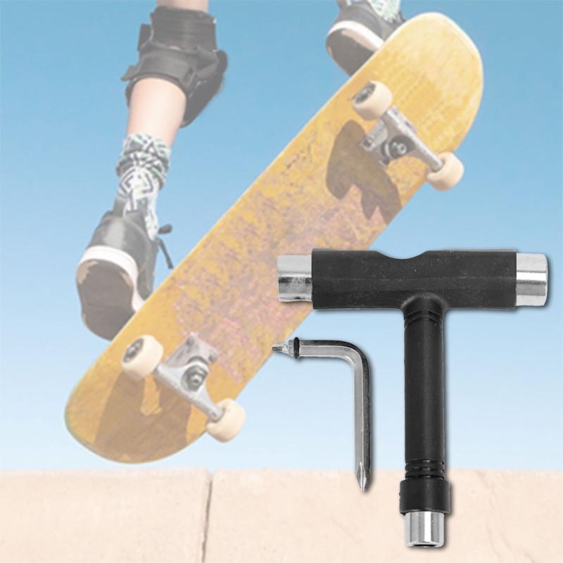 T Shape Skateboard Wrench Skateboard Roller Skate Tool Portable Skateboard Tool Skateboard Longboards Accessories