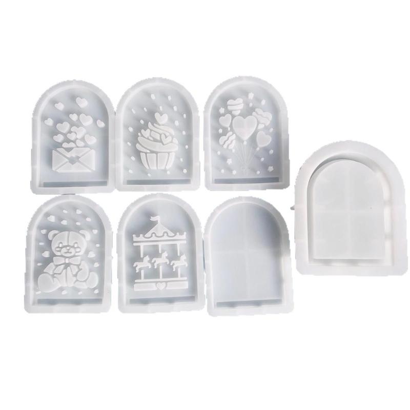 Silicone Storage Box Mold Storage Container Moulds Jewelry Storage Case Molds Hollow Bear Theme Suitable for Crafting