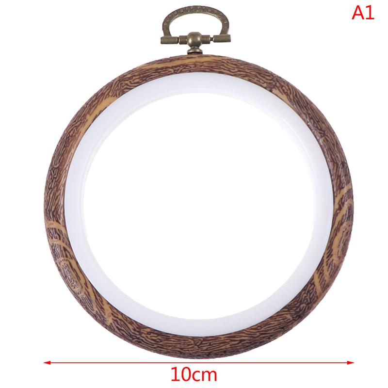 

Швейный инструмент, круглые деревянные цветные пяльцы, набор рамок для вышивки, пластиковая вышивка as the picture