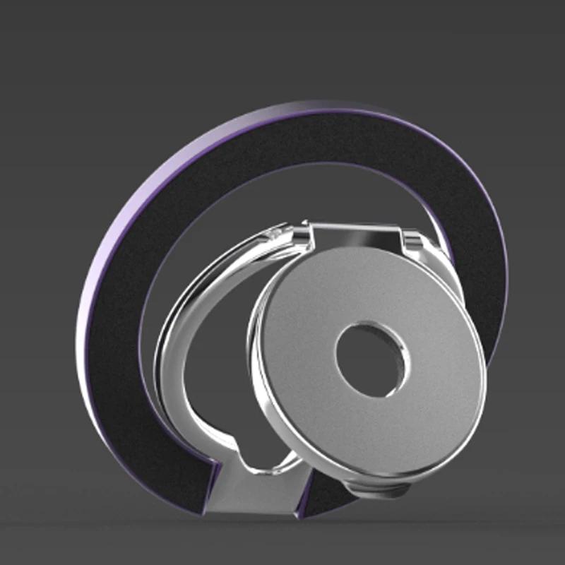 Cell Phone Strong Magnet Stand for Magsafe Finger Ring 360 Degree Rotation Portable Double Magnetic Holder for iPhone 16 15 14