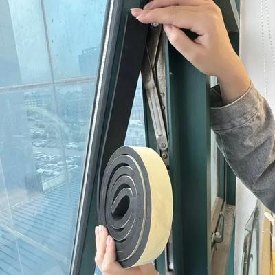 20/2m Rubber Spons Deur Raam Afdichtstrip Waterdicht Geluidsdicht Zelfklevend Anti-botsing Pad EVA Schuim Enkelzijdige Tapes