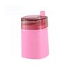 Automatic Toothpick Dispenser Wheat Straw Toothpick Holder Press Type Toothpick Container Dustproof Toothpick Box for Convenient Use
