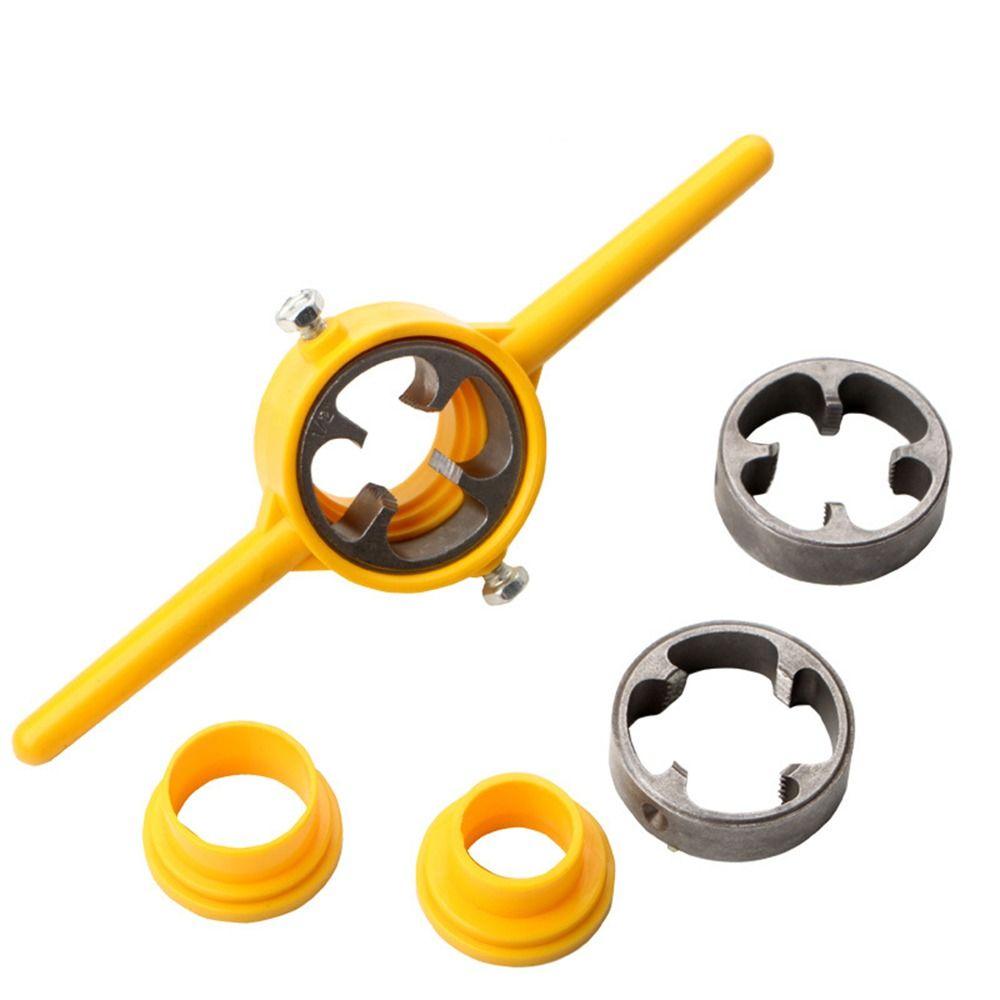 1/2" 3/4" 1" Plumbing Threader NPT Thread Tap Die Pipe Threader for 6Pcs/Set Thread Processing