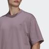 Adidas Originals Clover Logo Solid Casual T-Shirt Men Tops Light-Purple HC8595