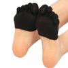 Newest Women Invisible Gym Non Slip Toe Socks Half Grip Heel Five Finger Socks 4 Colors Open Toe Sock Slippers