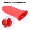 Insulated Pot Handle Holder Silicone Pot Handle Cover Antislip Heat Resistant Potholder Anti-scald Kitchen Cookware Gadgets