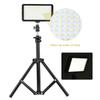 2PCS LED Video Light with Bracket 3200K 6000K Bi Color Stepless Dimming