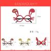 Whimsical Christmas Glasses For Adults And Kids Featuring Deer Antlers And Bunny Ears In Vibrant Colors For Festive Party Photography