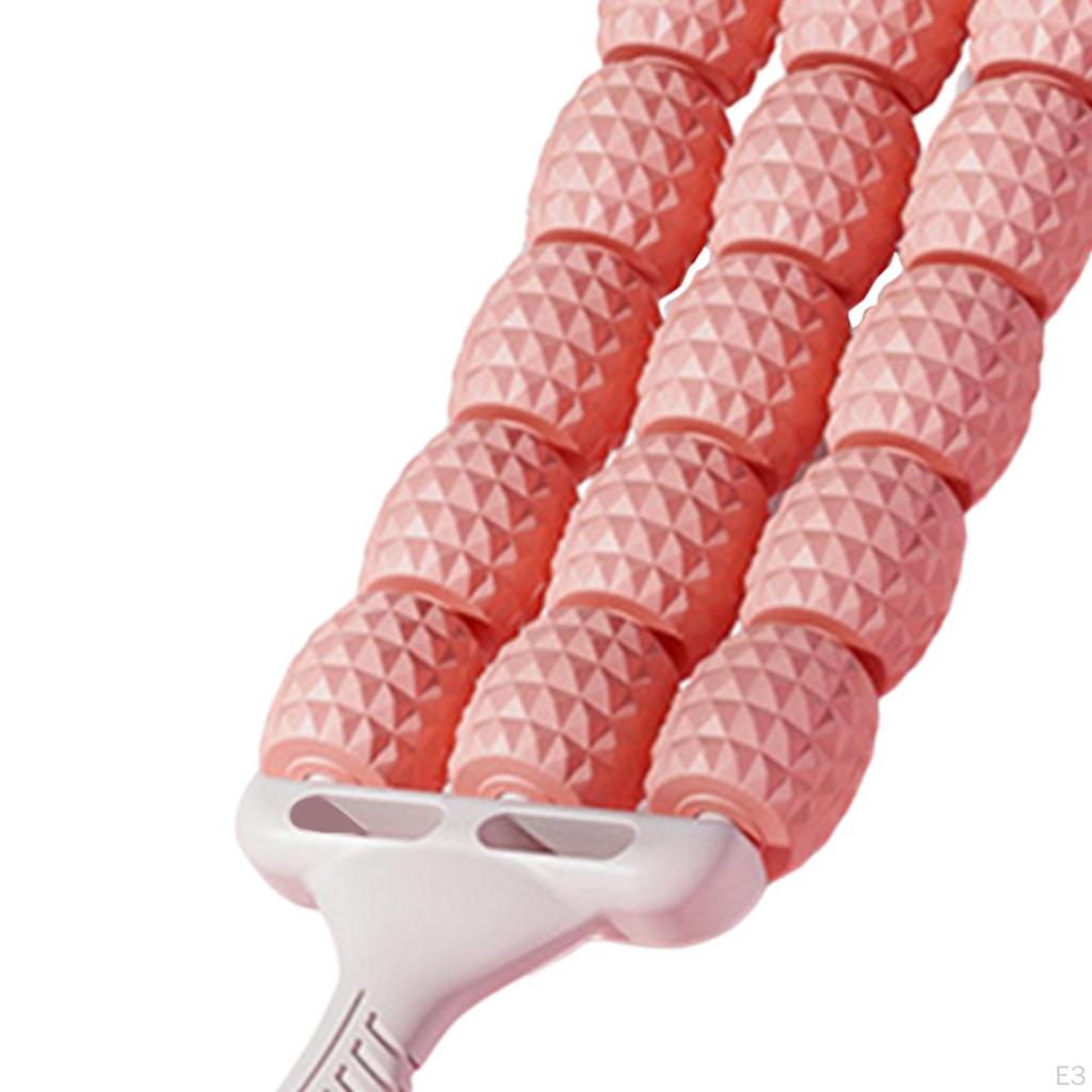 3 Row Massage Device for Leg and Back Relief, Manual Tool Body Areas