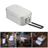 Aluminum Camping Lunch Box Bentos Container With Folding Handle Portable Bentos Box Pressure Relief Lunch Box Enduring