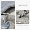 Autumn and Winter Solid Color Striped Knitted Hat Women's Wool Hat European and American Popular Light Board Warm Cover Hat Men's Bag Head Cold Hat
