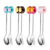 Steel Cake Kitchen Tool Dinnerware Ice Cream Sugar Stirring Spoon Fruit Fork Teaspoon Coffee Spoon