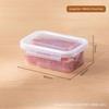 Portable Food Storage Box With Single Snap-On Cover Compartments For Sub-Packed Meat Onion Ginger Refrigerator Freezer Organizer