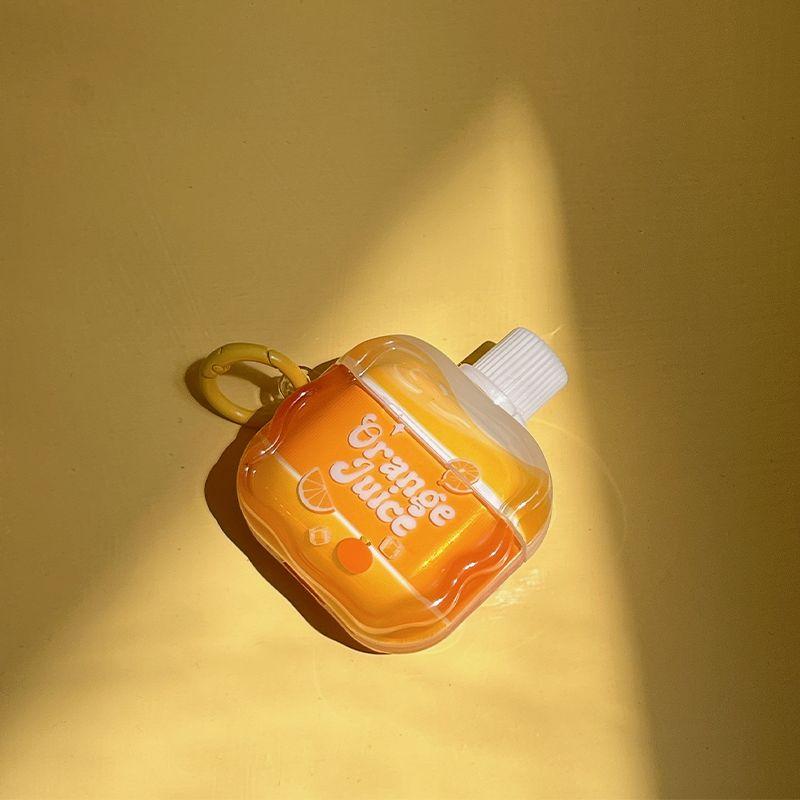 

Летний оранжевый нишевый личностный кулон для мужчин и женщин, креативность, три поколения, чехол для наушников Apple 4, силиконовый, прозрачный, ударопрочный, мягкий Apple AirPods 4(With speaker hole) Single shell