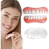 Dentures, 2 Sets of Dentures, Instant Dentures, Silicone Whitening False Teeth, Safe for Eating and Drinking, Easy-to-Install Dentures, Cover Incomple